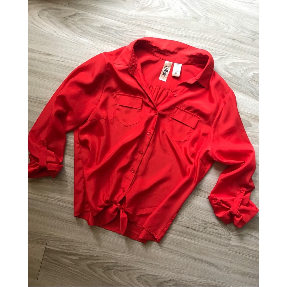 Red blouse